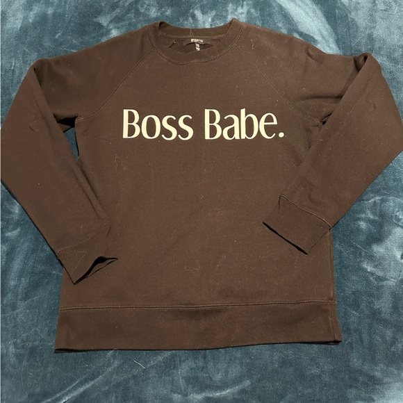Brunette The Label Boss Babe Sweater - Picture 1 of 2